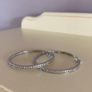 Swarowski Hoop Earings